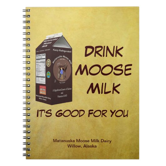 Matanuska Moose Milk Notizblock (Vorderseite)