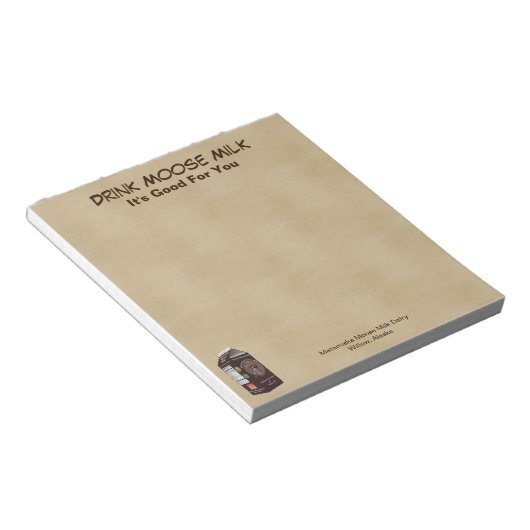 Matanuska Moose Milk Notizblock (angewinkelt)