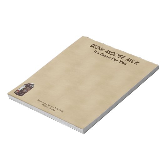 Matanuska Moose Milk Notizblock (Rotiert)