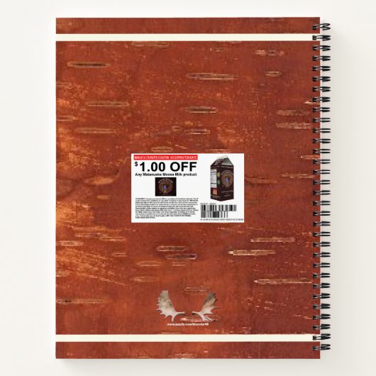Matanuska Moose Milk Notizbuch (Rückseite)