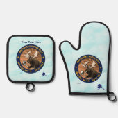 Matanuska Moose Milk Ofenhandschuh & Topflappen-Set (Vorderseite)