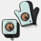 Matanuska Moose Milk Ofenhandschuh & Topflappen-Set (Vorderseite/Rückseite)