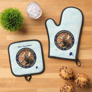 Matanuska Moose Milk Ofenhandschuh & Topflappen-Set