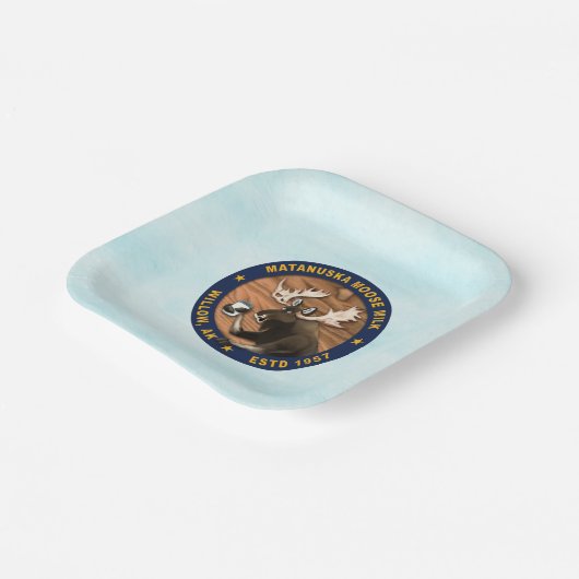 Matanuska Moose Milk Pappteller (Gewinkelt)