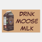 Matanuska Moose Milk Rechteckiger Aufkleber (Vorderseite)