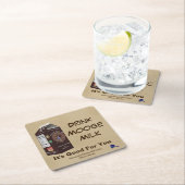 Matanuska Moose Milk Rechteckiger Pappuntersetzer (Vor Ort)