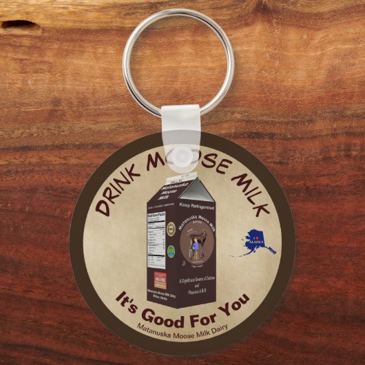 Matanuska Moose Milk Schlüsselanhänger (Vorderseite)