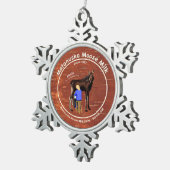 Matanuska Moose Milk Schneeflocken Zinn-Ornament (Rechts)