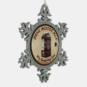 Matanuska Moose Milk Schneeflocken Zinn-Ornament (Links)