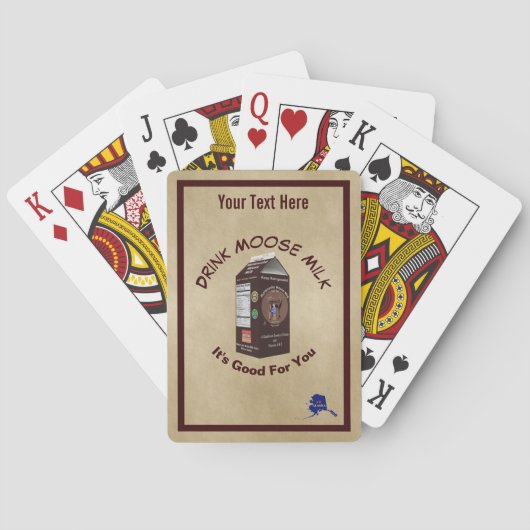 Matanuska Moose Milk Spielkarten (Rückseite)