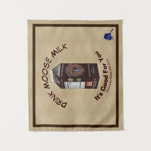 Matanuska Moose Milk Wandteppich (Vorderseite)