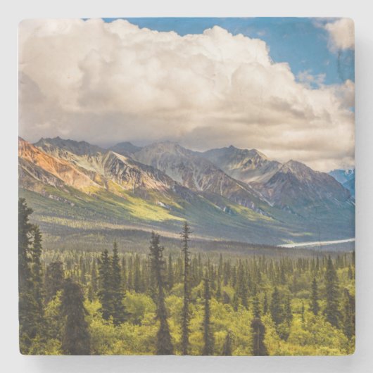 Matanuska-Tal, Südmitte Alaska #2 Steinuntersetzer (Vorderseite)