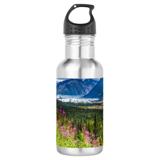 Matanuska-Tal, Südzentralalaska Edelstahlflasche (Vorderseite)