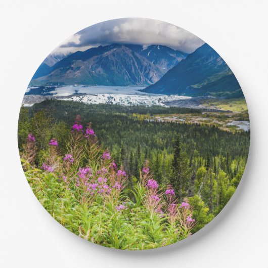 Matanuska-Tal, Südzentralalaska Pappteller (Vorderseite)