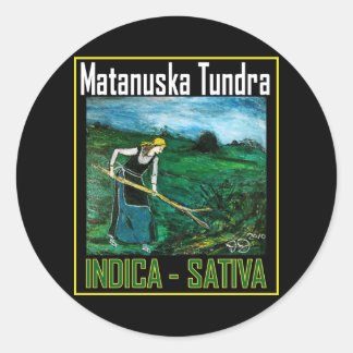 MATANUSKA TUNDRA INDICA SATIVA RUNDER AUFKLEBER