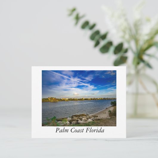 Matanzas River an der Palm Coast Florida Postkarte (Stehend Vorderseite)