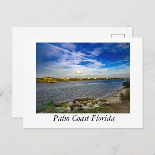 Matanzas River an der Palm Coast Florida Postkarte (Vorne/Hinten)