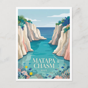 Matapa Chasm Alofi Niue Postkarte