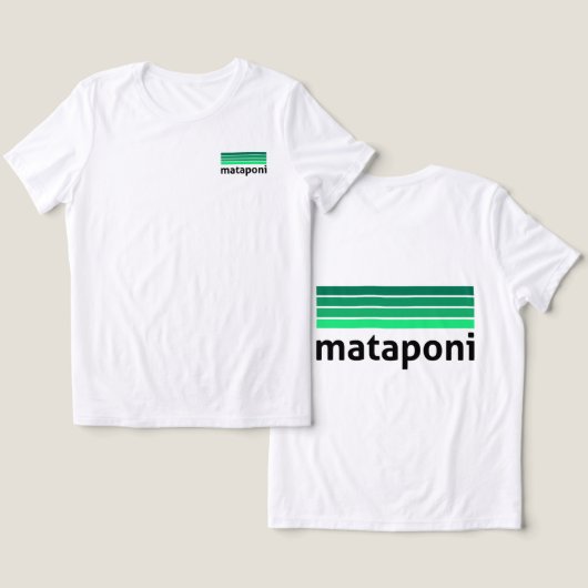 Mataponi Tri-Blend Shirt (Design Vorderseite & Rückseite)