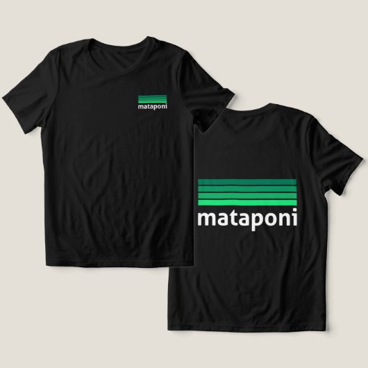 Mataponi Tri-Blend Shirt (Design Vorderseite & Rückseite)