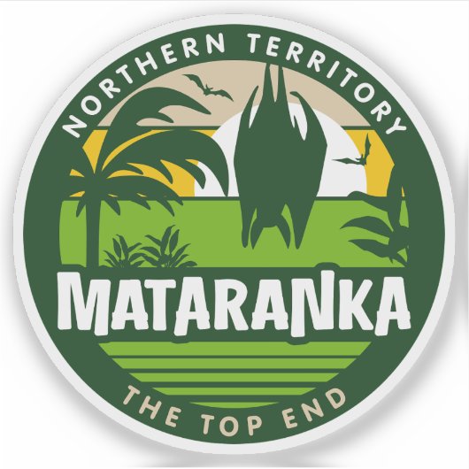 Mataranka, Aufkleber für das Nordterritorium Austr (Vorderseite)