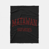 Matawan Regional High School Hs Aberdeen Nj Retro Fleecedecke (Vorderseite)