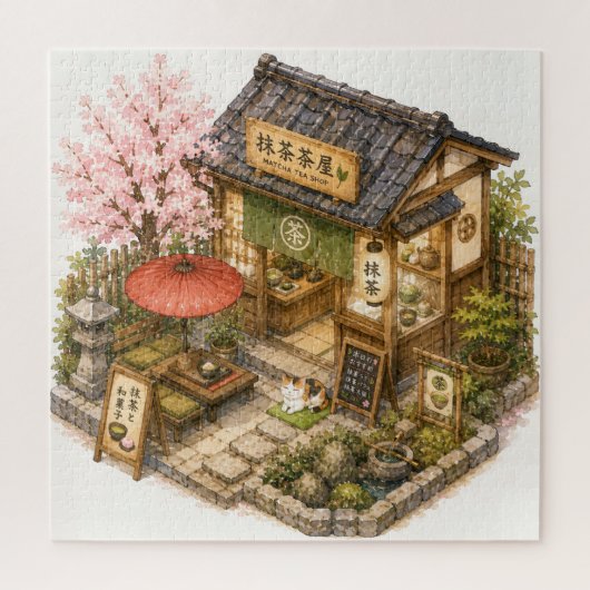 Matca Teeladen Wasserfarbe Puzzle (Vertikal)