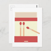 Match Book Postkarte (Vorne/Hinten)