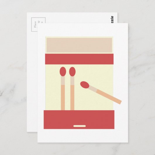 Match Book Postkarte (Vorne/Hinten)
