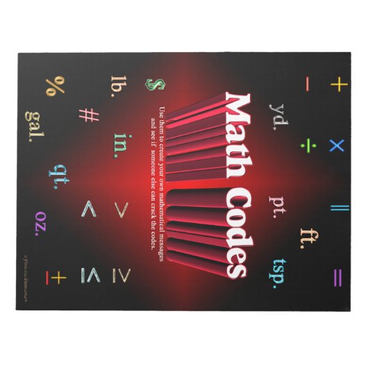 Match Codes Notepad Notizblock (Vorderseite)