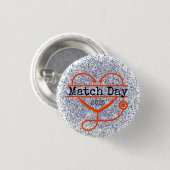 Match Day 2025 Glitzer Stethoscope Button (Vorne & Hinten)