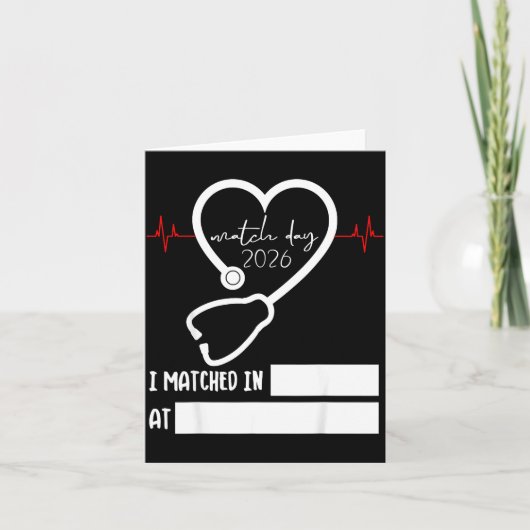 Match Day 2026 Future Doctor Physician Residency F Karte (Vorderseite)