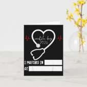 Match Day 2026 Future Doctor Physician Residency F Karte (Gelbe Blume)