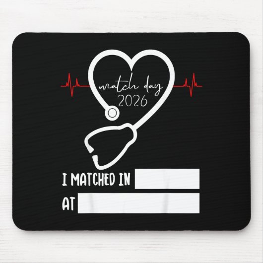 Match Day 2026 Future Doctor Physician Residency F Mousepad (Vorne)