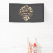 Match Day 2026 Vintage Gold Custom Celebration Banner (InSitu)