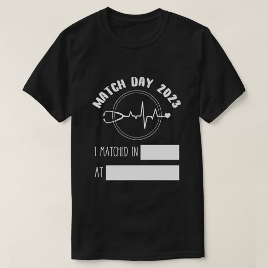 Match Day Future Doctor Residenz T-Shirt (Design vorne)