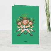 Match Day Unfug trifft St. Patricks-Wochenende Karte (Rückseite)