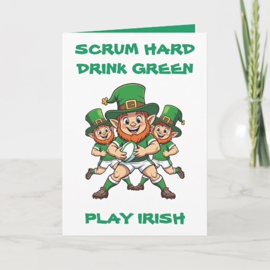 Match Day Unfug trifft St. Patricks-Wochenende Karte (Vorderseite)