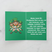 Match Day Unfug trifft St. Patricks-Wochenende Karte (Innenseite)