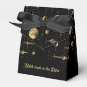 Match der Stars-Black-Gold-Hochzeit Geschenkschachtel (Vorderseite)