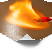 Match Fire Fotodruck (Ecke)