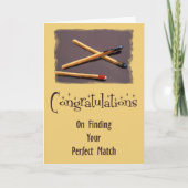Match: Glückwunsch auf dem Finden Ihres perfekten Karte (Vorderseite)