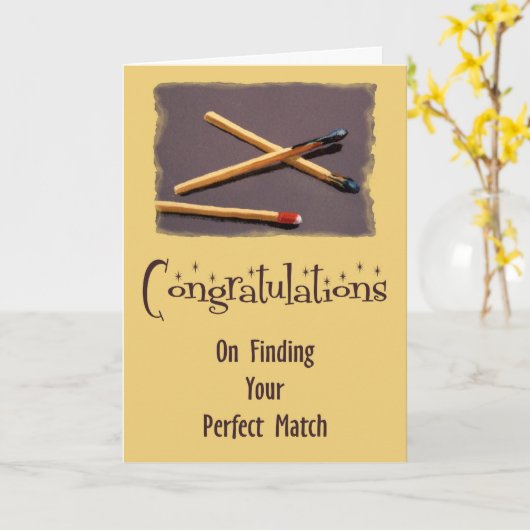 Match: Glückwunsch auf dem Finden Ihres perfekten Karte (Gelbe Blume)