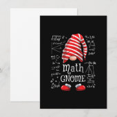 Match Gnome Family Matching Group Weihnachts-Party Einladung (Vorne/Hinten)