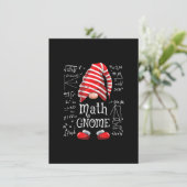 Match Gnome Family Matching Group Weihnachts-Party Einladung (Stehend Vorderseite)