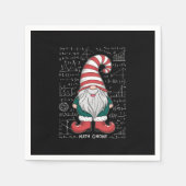 Match Gnome Family Matching Group Weihnachts-Party Serviette (Vorderseite)