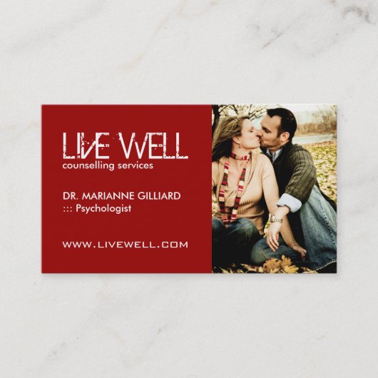 Match-Hersteller-Visitenkarte der Paar-Therapie-| Visitenkarte (Vorderseite)