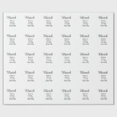 Match made in heaven add name date simple calligra geschenkpapier (Flach)