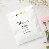 Match made in heaven add name date simple calligra geschenktütchen (Versiegelt)