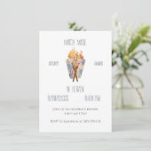 Match Made in Heaven BachelorX Party Einladung (Stehend Vorderseite)